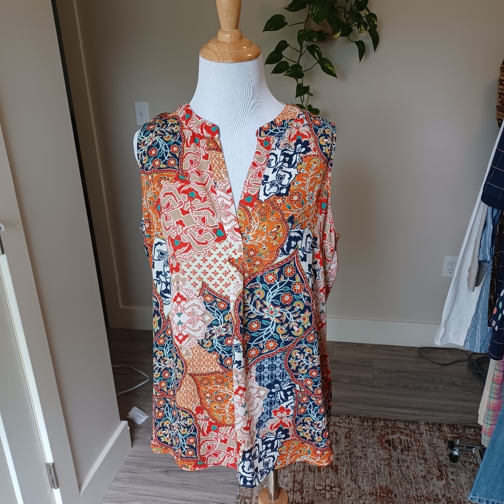 Rose & Olive Bright Floral Tank